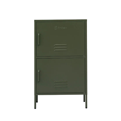 ArtissIn Double Storage Cabinet Shelf Organizer Bedroom Green