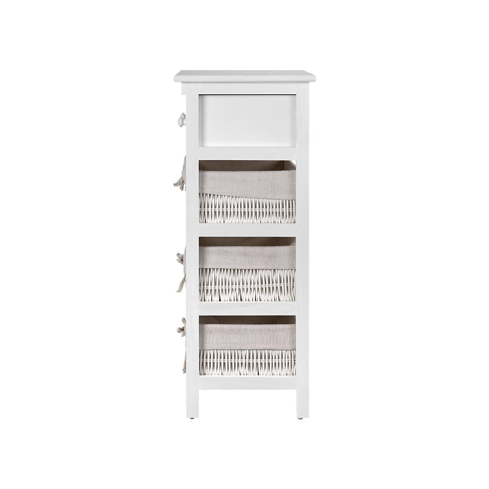 Artiss 3 Basket Storage Drawers - White