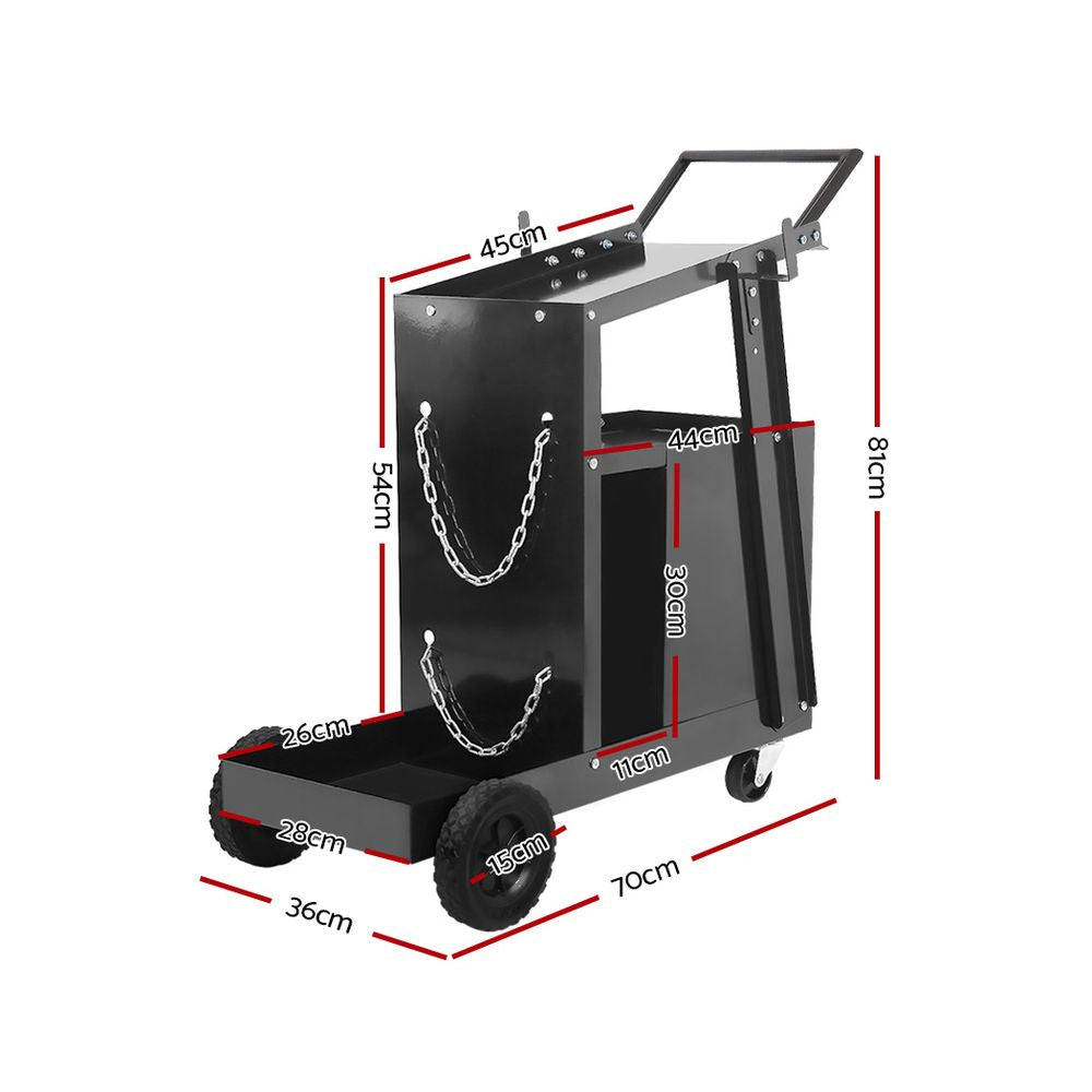 Giantz Welding Trolley Tool Box Welder Cabinet Cart MIG TIG ARC Plasma Cutter