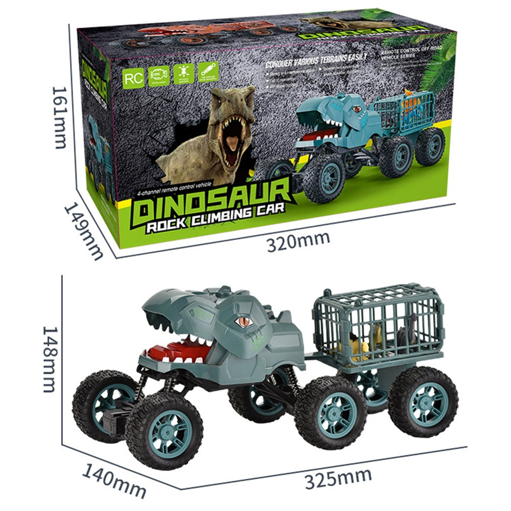 Dinosaur Truck Toy Set Transport Car Electric Remote Control Carrier Vehicle Kid