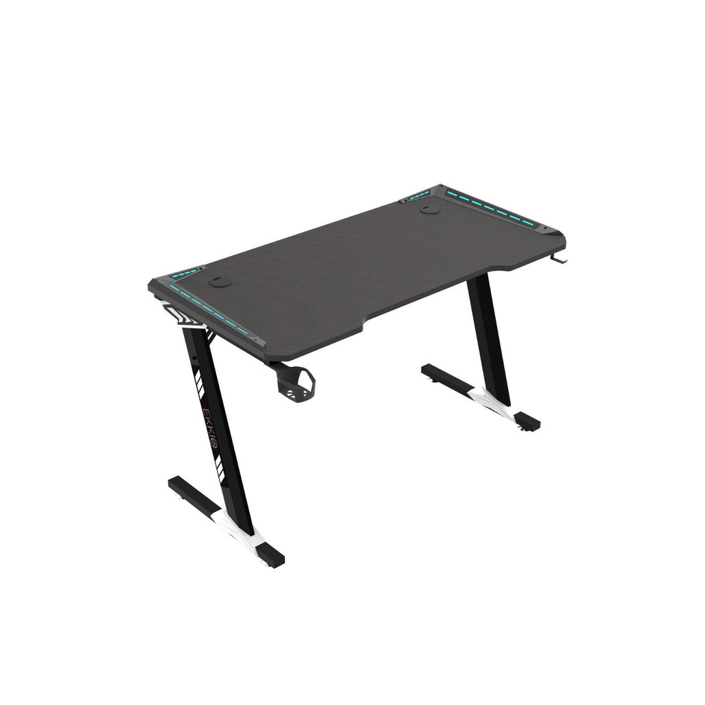 EKKIO RGB Gaming Desk Z Shape Black 140cm EK-GD-107-AL