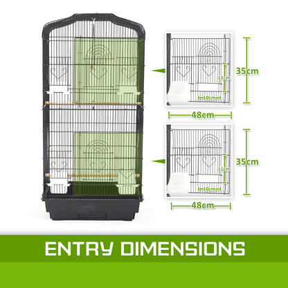 Paw Mate Bird Cage Parrot Aviary Veer 2IN1 Design 92cm