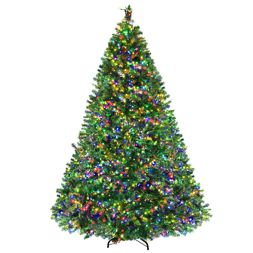 Jingle Jollys Christmas Tree 2.1M Xmas Tree with 2800 LED Lights Multi Colour