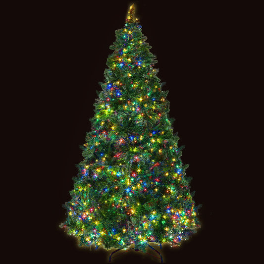 Jingle Jollys Christmas Tree 2.1M Green With 1134 LED Lights Multi Colour